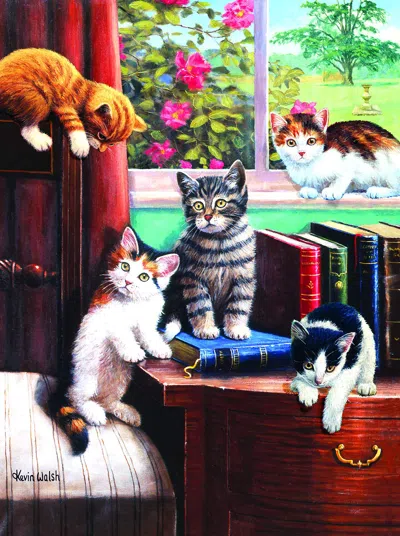 Sunsout Playtime In The Study 500 Piece Jigsaw Puzzle For Adults