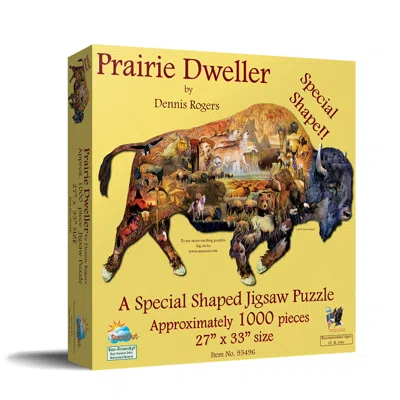 Sunsout Prairie Dweller 1000 Piece Jigsaw Puzzle For Adults Special Shape In Yellow