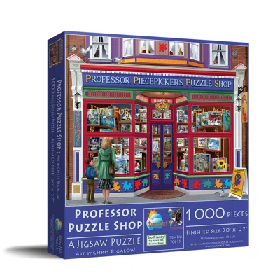 Sunsout Professor Piecepickers Puzzle Shop 1000 Piece Jigsaw Puzzle For Adults Mothers Day In Blue