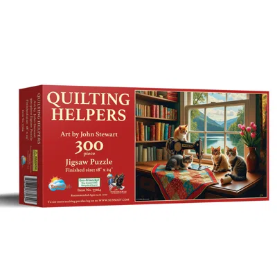 Sunsout Quilting Helpers 300 Piece Jigsaw Puzzle For Adults