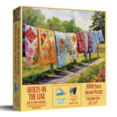 Sunsout Quilts On The Line 1000 Piece Jigsaw Puzzle For Adults In Multi