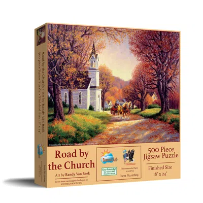 Sunsout Road By The Church 500 Piece Jigsaw Puzzle For Adults In Multi