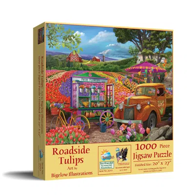 Sunsout Roadside Tulips 1000 Piece Jigsaw Puzzle For Adults In Yellow