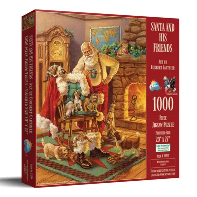 Sunsout Santa And His Friends 1000 Piece Jigsaw Puzzle For Adults Christmas In Multi