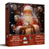 Sunsout Santa Around The World 1000 Piece Jigsaw Puzzle For Adults In Brown