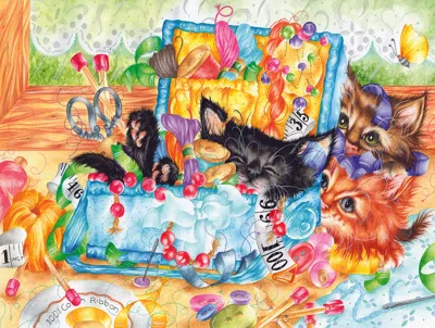 Sunsout Sewing Kits 300 Piece Jigsaw Puzzle For Adults In Multi