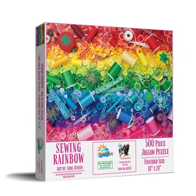 Sunsout Sewing Rainbow 500 Piece Jigsaw Puzzle For Adults In Multi
