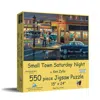 Sunsout Small Town Saturday Night 550 Piece Jigsaw Puzzle For Adults In Multi