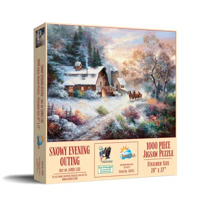 Sunsout Snowy Evening Outing 1000 Piece Jigsaw Puzzle For Adults Christmas In Multi