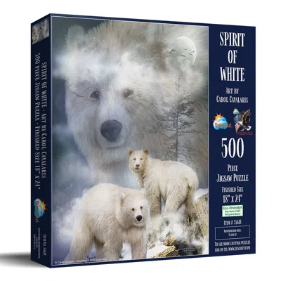 Sunsout Spirit Of White Bears 500 Piece Jigsaw Puzzle For Adults In Blue