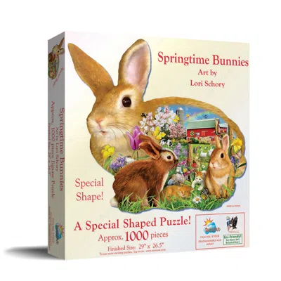 Sunsout Springtime Bunnies 1000 Piece Jigsaw Puzzle For Adults Special Shape Easter In Multi