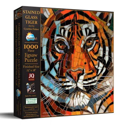Sunsout Stained Glass Tiger 1000 Piece Jigsaw Puzzle For Adults In Multi