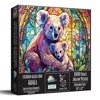 Sunsout Stained Glass Zoo Koala 1000 Piece Jigsaw Puzzle For Adults In Multi