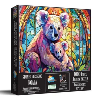 Sunsout Stained Glass Zoo Koala 1000 Piece Jigsaw Puzzle For Adults In Multi