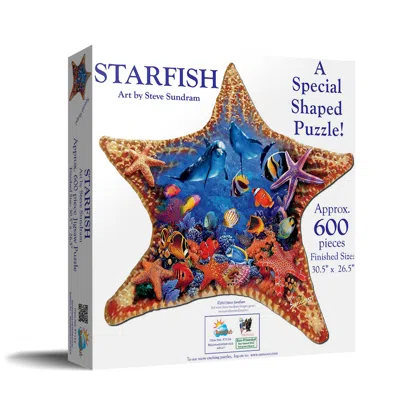 Sunsout Starfish 600 Piece Jigsaw Puzzle For Adults Special Shape In Multi