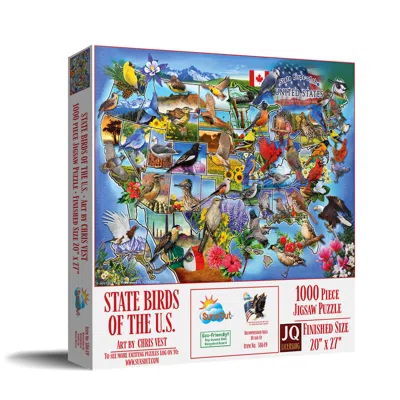Sunsout State Birds Of The U. S. 1000 Piece Jigsaw Puzzle For Adults In Multi