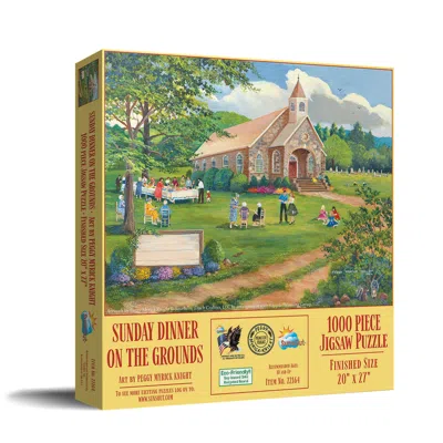 Sunsout Sunday Dinner On The Grounds 1000 Piece Jigsaw Puzzle For Adults In Yellow