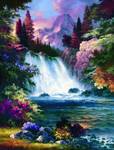Sunsout Sunrise Falls Spring 300 Piece Jigsaw Puzzle For Adults In Multi