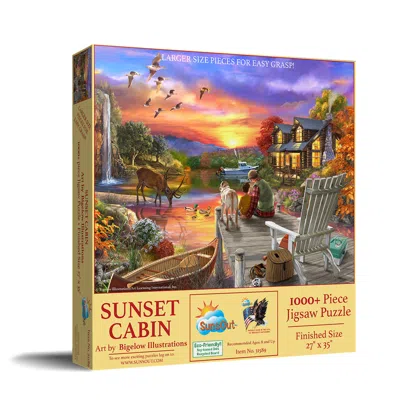 Sunsout Sunset Cabin 1000 Piece Jigsaw Puzzle For Adults Large Pieces In Multi