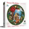 Sunsout Sweet Holiday 500 Piece Jigsaw Puzzle For Adults Round In Multi