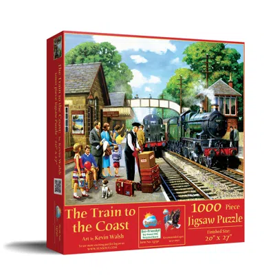 Sunsout The Train To The Coast 1000 Piece Jigsaw Puzzle For Adults In Red