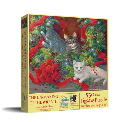 Sunsout The Unmaking Of The Wreath 550 Piece Jigsaw Puzzle For Adults Christmas In Multi