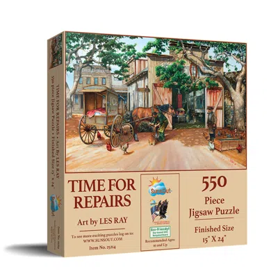 Sunsout Time For Repairs 550 Piece Jigsaw Puzzle For Adults In Multi