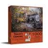 Sunsout Train's Coming 1000 Piece Jigsaw Puzzle For Adults In Multi