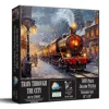 Sunsout Train Through The City 500 Piece Jigsaw Puzzle For Adults In Multi