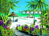 Sunsout Tropical Escape 500 Piece Jigsaw Puzzle For Adults