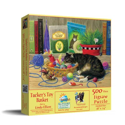 Sunsout Tucker's Toy Basket 500 Piece Jigsaw Puzzle For Adults In Multi