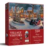 Sunsout Village Visitors 550 Piece Jigsaw Puzzle For Adults In Burgundy