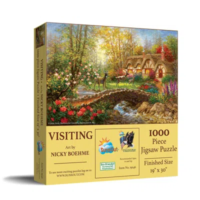 Sunsout Visiting 1000 Piece Jigsaw Puzzle For Adults In Multi