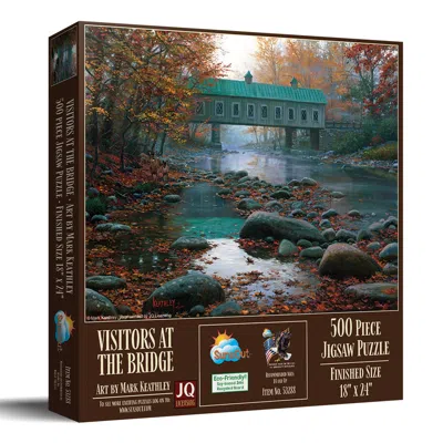 Sunsout Visitors At The Bridge 500 Piece Jigsaw Puzzle For Adults