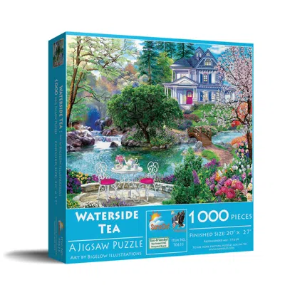 Sunsout Waterside Tea 1000 Piece Jigsaw Puzzle For Adults In Blue