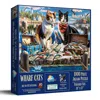 Sunsout Wharf Cats 1000 Piece Jigsaw Puzzle For Adults In Blue