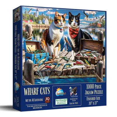 Sunsout Wharf Cats 1000 Piece Jigsaw Puzzle For Adults In Blue
