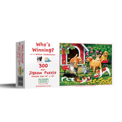 Sunsout Who's Winning 300 Piece Jigsaw Puzzle For Adults In Multi
