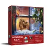 Sunsout Window Seat 500 Piece Jigsaw Puzzle For Adults Christmas In Red
