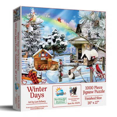 Sunsout Winter Days 1000 Piece Jigsaw Puzzle For Adults Christmas In Multi