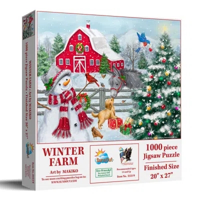 Sunsout Winter Farm 1000 Piece Jigsaw Puzzle For Adults In Multi