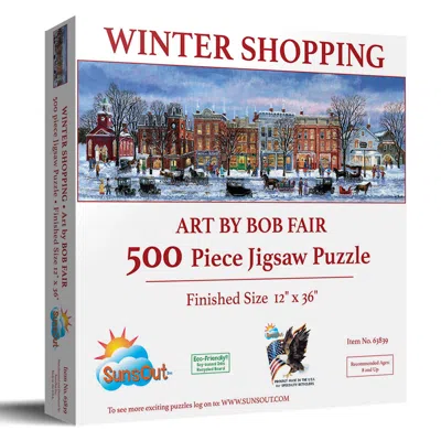 Sunsout Winter Shopping 500 Piece Jigsaw Puzzle For Adults In Multi