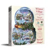 Sunsout Winter Village 1000 Piece Jigsaw Puzzle For Adults Special Shape Christmas In Multi