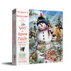 Sunsout Winter's Welcome 500 Piece Jigsaw Puzzle For Adults Christmas In Blue