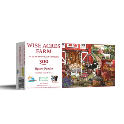 Sunsout Wise Acres Farm 300 Piece Jigsaw Puzzle For Adults In Multi