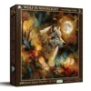 Sunsout Wolf In Moonlight 500 Piece Jigsaw Puzzle For Adults In Black
