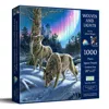 Sunsout Wolves And Lights 1000 Piece Jigsaw Puzzle For Adults In Blue