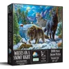 Sunsout Wolves On A Snowy Night 1000 Piece Jigsaw Puzzle For Adults In Black