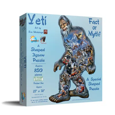 Sunsout Yeti 850 Piece Jigsaw Puzzle For Adults Special Shape In Blue