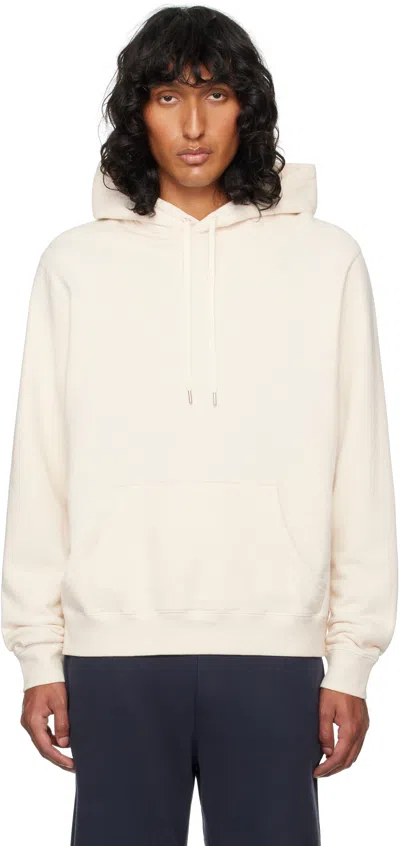 Sunspel Beige Loopback Hoodie In Undyed